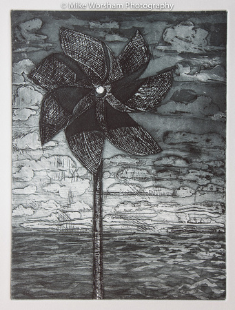 In The Wind, Intaglio Etching