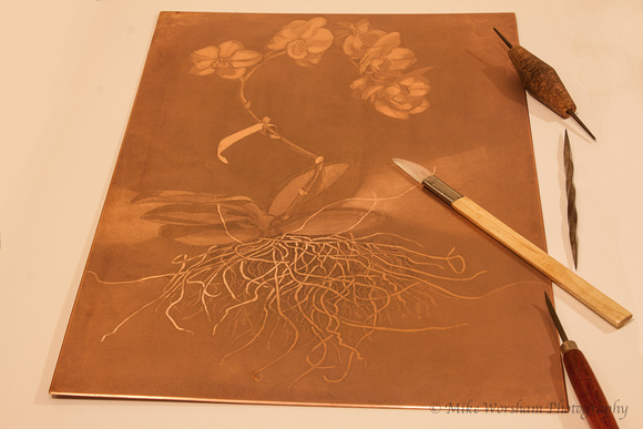 Etched Copper Plate